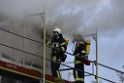 Dachstuhlbrand Koeln Poll Geislarerstr P365